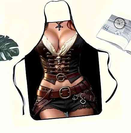 Фартух з прикольним принтом жіночий 80 на 60 см різнобарвний Київ