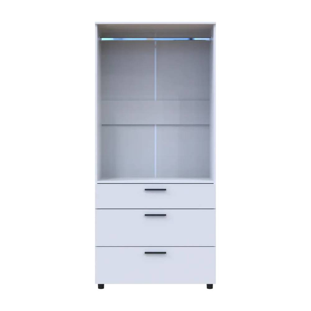 Шафа для одягу Doros Торн Білий 2 ДСП/3Ш (штанга) 90х51.6х200 (DRS-012021) Дніпро - фото 7