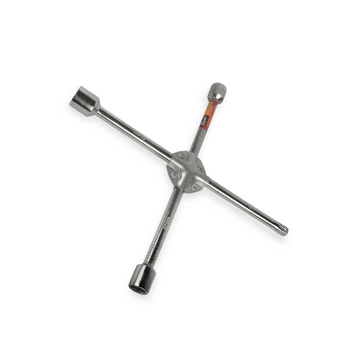 Ключ балонний хрест. посилений (17-19-21, 1/2") хром Мукачево - фото 1