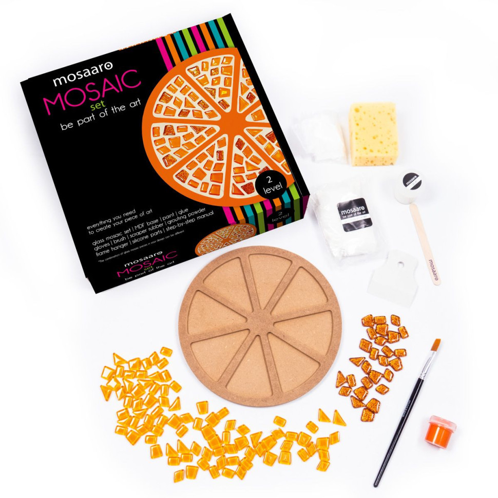 Набір для творчості скляна мозаїка "Апельсин" MA2033, 2 рівень Вінниця - фото 2