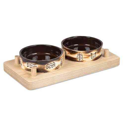 Набор мисок Природа «Этно» для кошек и собак, 200 мл Винница