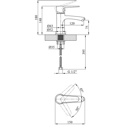 Змішувач Kroner Elbe-C010 (CV014918) Вінниця - фото 7