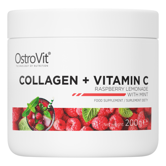 Колаген Collagen + Vitamin C 200g (Raspberry limonade with mint) Луцьк