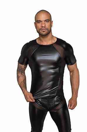 Футболка с мокрым эффектом Noir Handmade H056 Men's T-shirt made of powerwetlook, M Sex Aura Киев