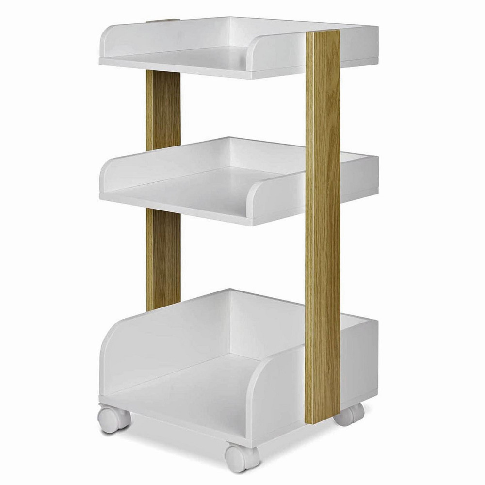 Етажерка для ванної на коліщатах "Окулурі" сієна-зефір Миколаїв - фото 1