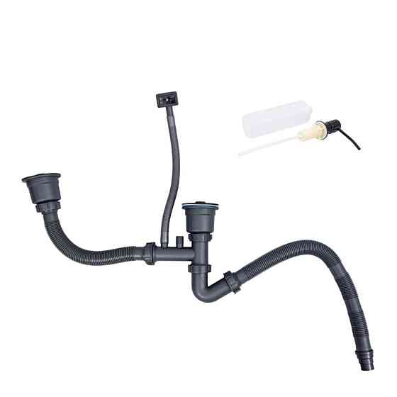 Кухонна мийка 78*43 PVD чорна на дві чаші VALESO Handmade (3.0/0.8) Коломыя