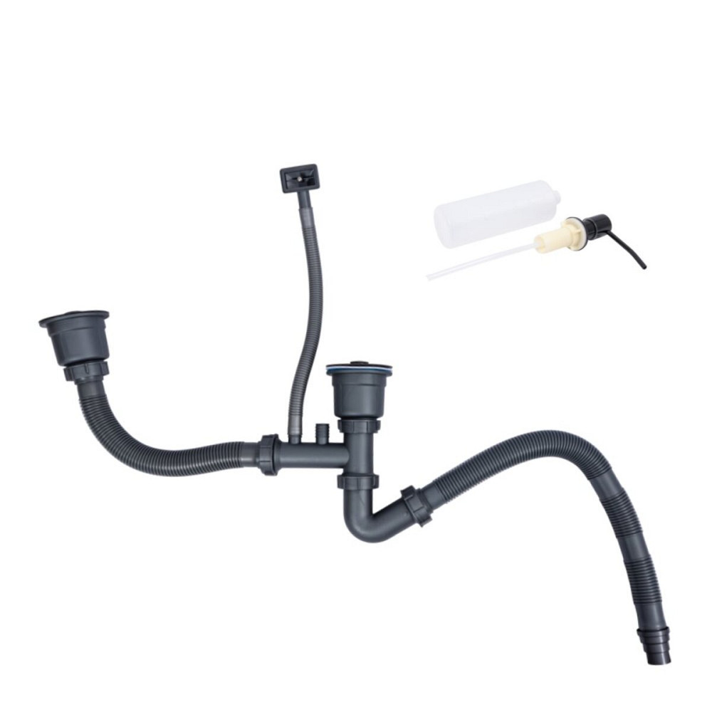 Кухонна мийка 78*43 PVD чорна на дві чаші VALESO Handmade (3.0/0.8) Коломыя - изображение 6