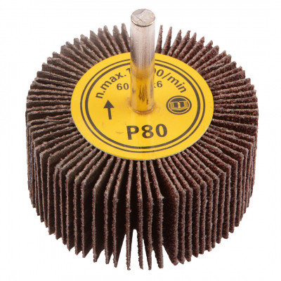 Круг зачистний Graphite пелюсткові з хвостовиком, 60 x 30 мм, K80 (55H759) Вінниця - фото 1