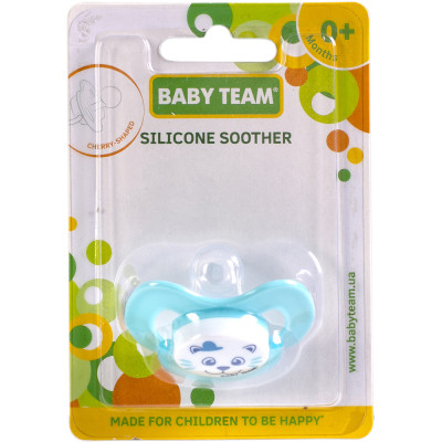 Пустышка Baby Team силиконовая,классическая, 0+ мес (3007_голубой) Винница - изображение 3