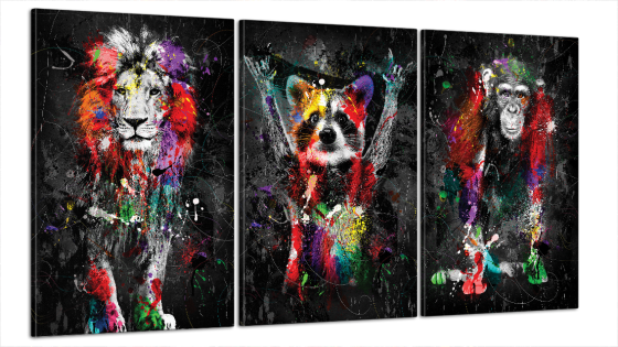 Модульна картина Тварини Абстракція Art-10_B3 Київ