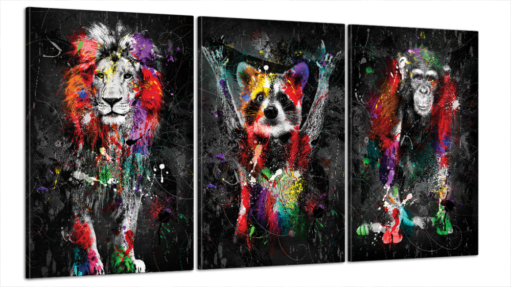 Модульна картина Тварини Абстракція Art-10_B3 Київ - фото 1