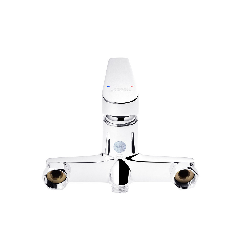 Змішувач для ванни Kroner KRP Brocken - C070 з душовим гарнітуром, хром Київ - фото 4