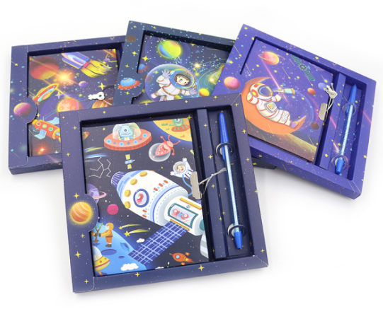 Блокнот на замочці з ручкою "Космос" 50 аркушів 11*15см у коробці, шт Київ - фото 1