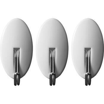 Гачок настінні самоклеючі овал 3шт Харків - фото 1