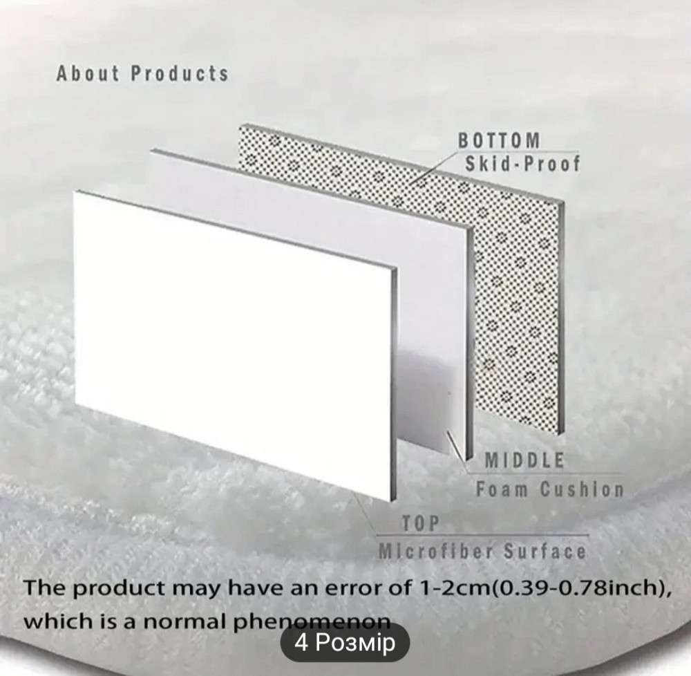 Килимок з Великоднім принтом 50х80 см Сміла - фото 3