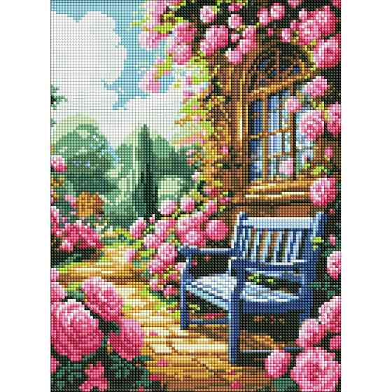 Алмазна мозаїка "Квітковий сад" AMO8140, 30x40 см Вінниця