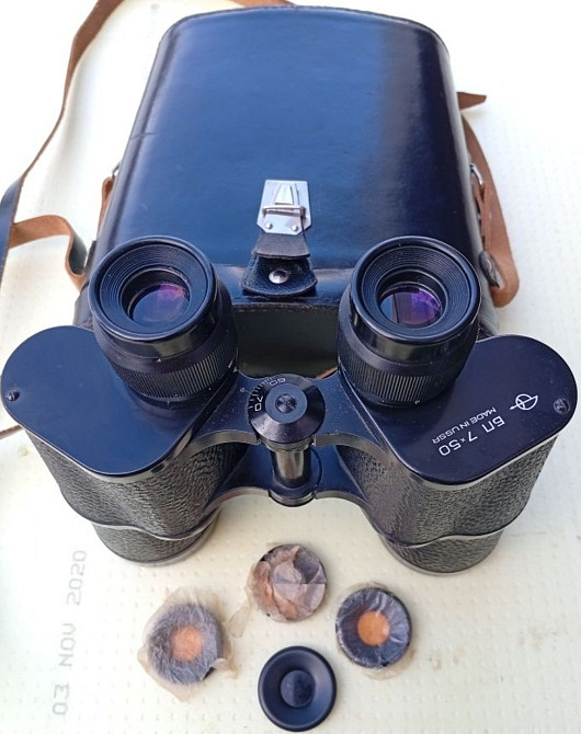 Бинокль БП 7х50 ЗОМЗ СССР 1977г. (Морской) (Высокосветосильный) Киев - изображение 7