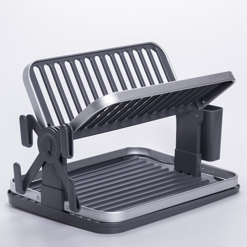 Двоярусна складна сушилка для посуду з піддоном Київ - фото 7