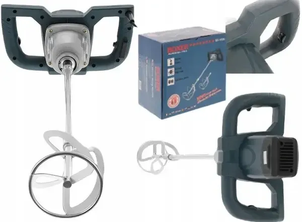 BX-1500 Миксер Строительный Электрический 3200Вт 700Об/мин Смеситель Бетона И Краски 2х Стержень Для Ремонта Одесса - изображение 1