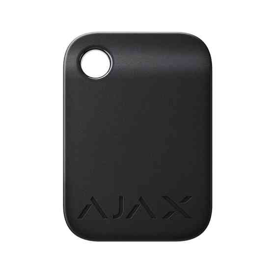 Захищений безконтактний брелок Ajax Tag black для клавіатури KeyPad Plus Киев