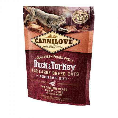 Сухий корм Carnilove Cat Large Breed для котів великих порід, качка та індичка, 400 г Київ