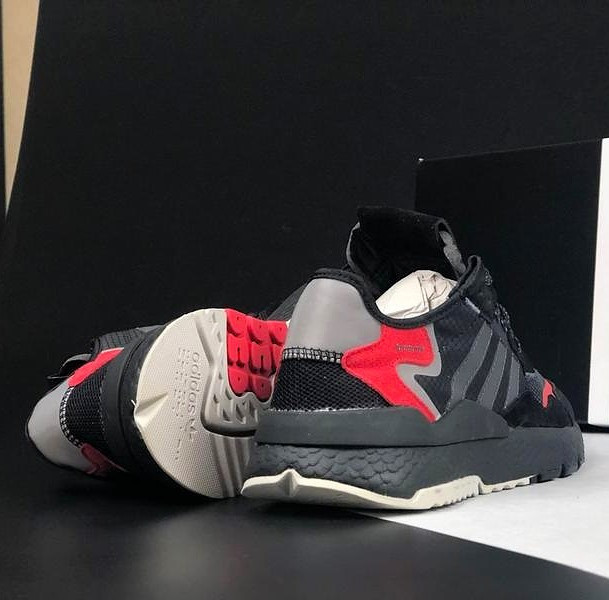 Кросівки Чоловічі Adidas Jogger Чорні Адідас Бігові (розміри: 41,42,43,44,45) Відео Огляд Дніпро - фото 8