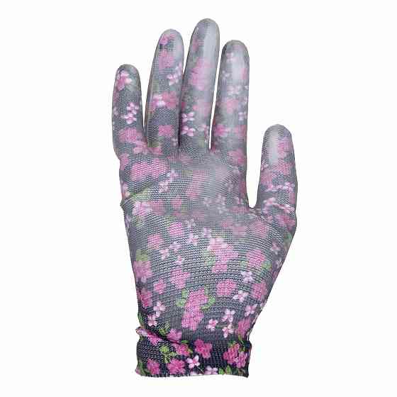 Перчатки трикотажные с частичным ПУ покрытием р8 (черные, манжет) SIGMA (9446501) Киев