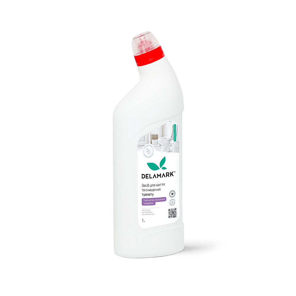 Засіб для миття туалету лимонник та вербена DeLaMark 1 л Київ - фото 1