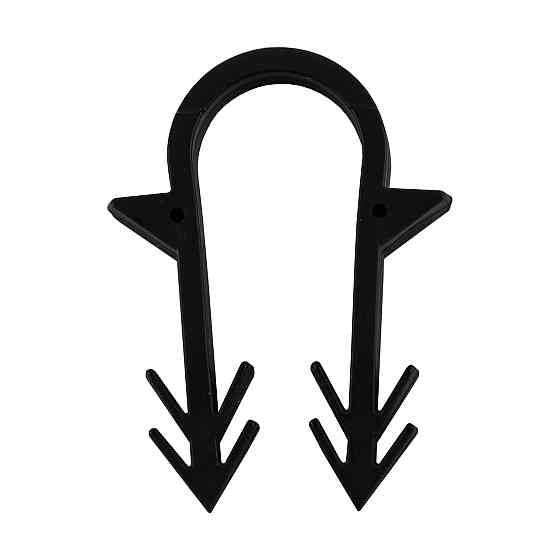 Гарпун-скоба для кріплення труби ТП Ø16 довжина-45мм чорна (100шт) (000032172) Київ