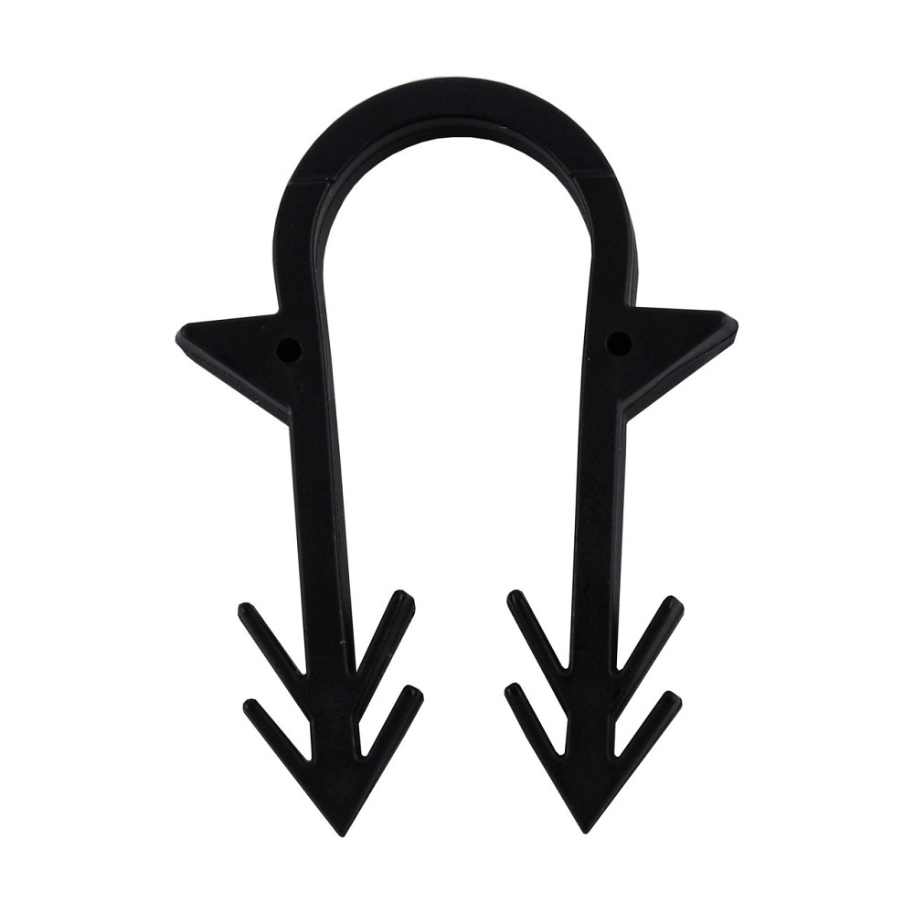 Гарпун-скоба для кріплення труби ТП Ø16 довжина-45мм чорна (100шт) (000032172) Київ - фото 1