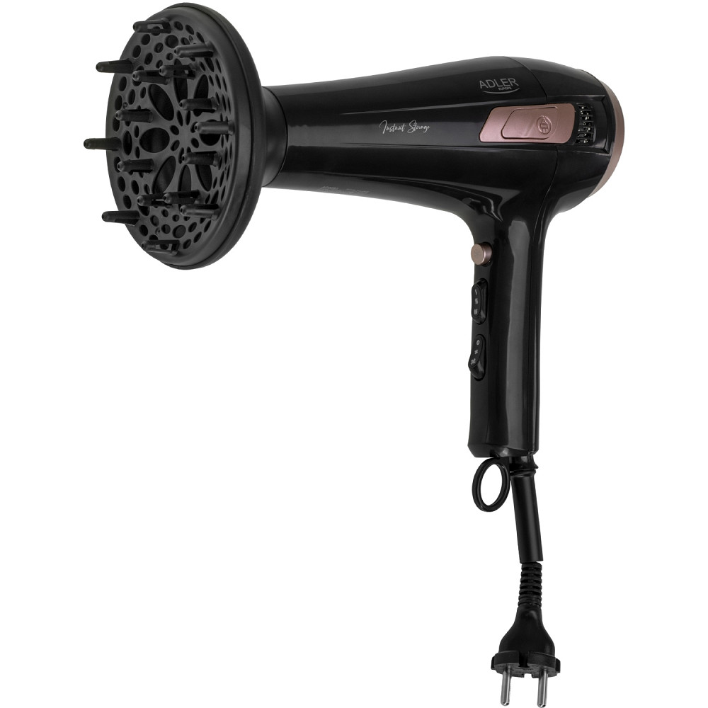 Фен Adler AD 2283 black 2400Вт/ 2 швидкості/ хол.обдув/ темп.режимів-3/ ахист від перегріву Вінниця - фото 4