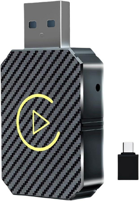 CarPlay Android Auto Бездротовий адаптер 2-в-1 з WiFi Bluetooth, Карплей для авто iOS 10+ Android 11+ USB Київ - фото 1