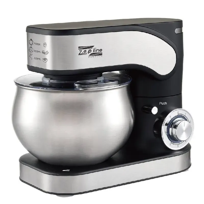 Кухонный тестомес миксер 4в1 3500 Вт на 6 литров Zepline из нержавеющей стали ZP-136 Коломия - фото 7