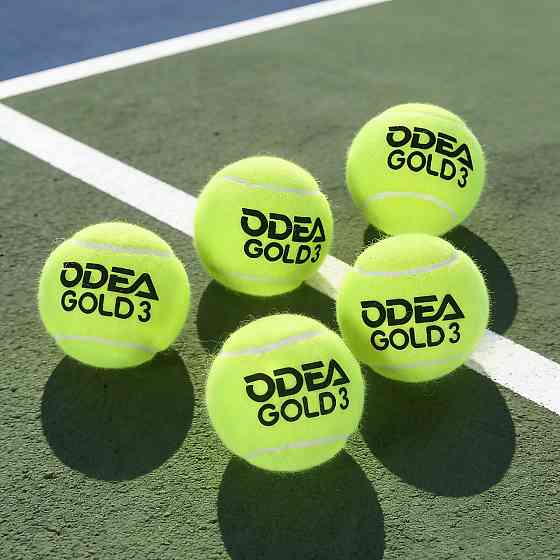 Набор для падел-тениса 60 шт ODEA Gold, мячи для падела для всех типов покрытий 45% шерсти, каучуковые, пакет (60 шт) Каменец-Подольский