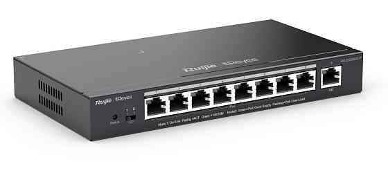 Комутатор Ruijie Reyee RG-ES209GC-P (8xGE PoE+, 1xGE, max PoE 120W, робочий стіл, стельовий номер, Ruijie Харків