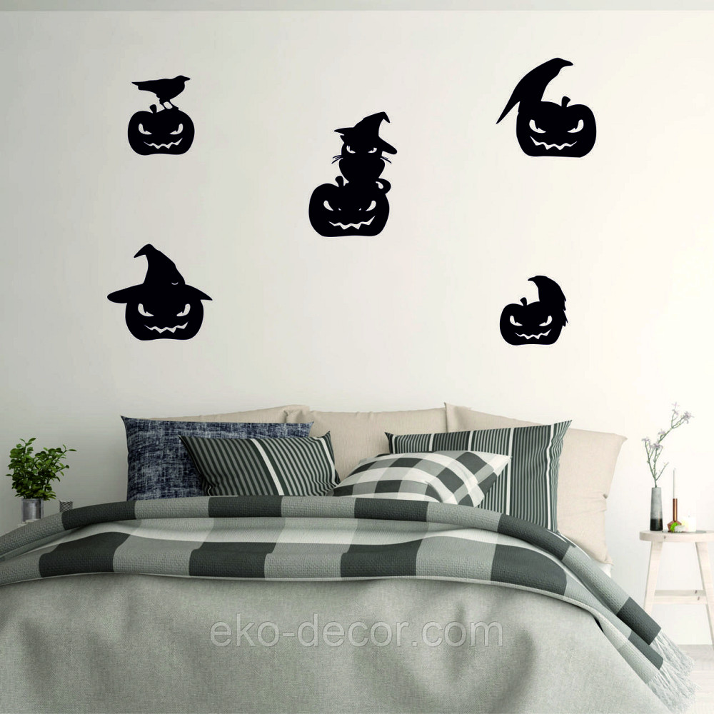 Декоративне настінне Панно «Хеллоуїн — гарбуз», Декор на стіну 90*75 см Київ - фото 10