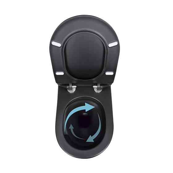 Унітаз підвісний Qtap Taurus безобідковий із сидінням Soft-close QT2433084EUQMB Київ