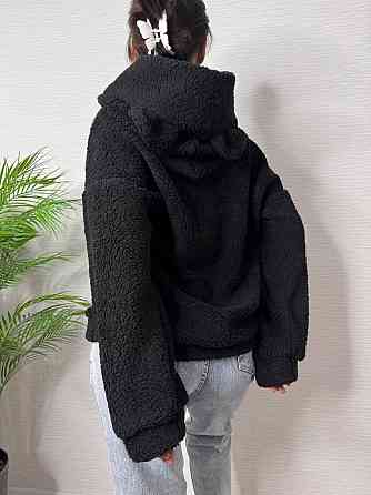 Жіноча тепла плюшева худі з вушками турецьке м'яке хутро Одеса