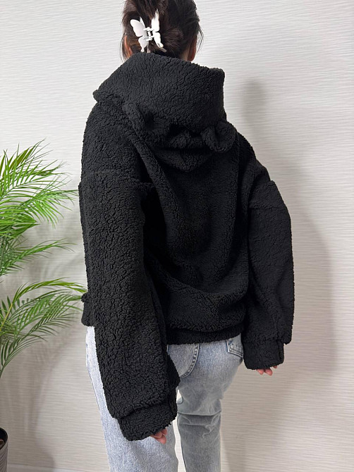 Женская теплая плюшевая худи с ушками турецкий мягкий мех Одесса - изображение 6