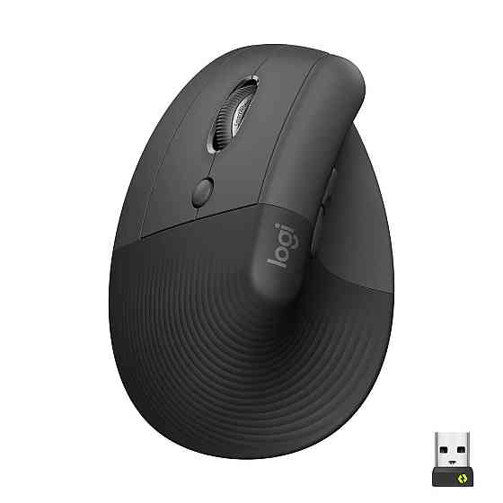 Миша бездротова Logitech Lift Vertical Ergonomic Graphite (910-006474) Сірий Харків