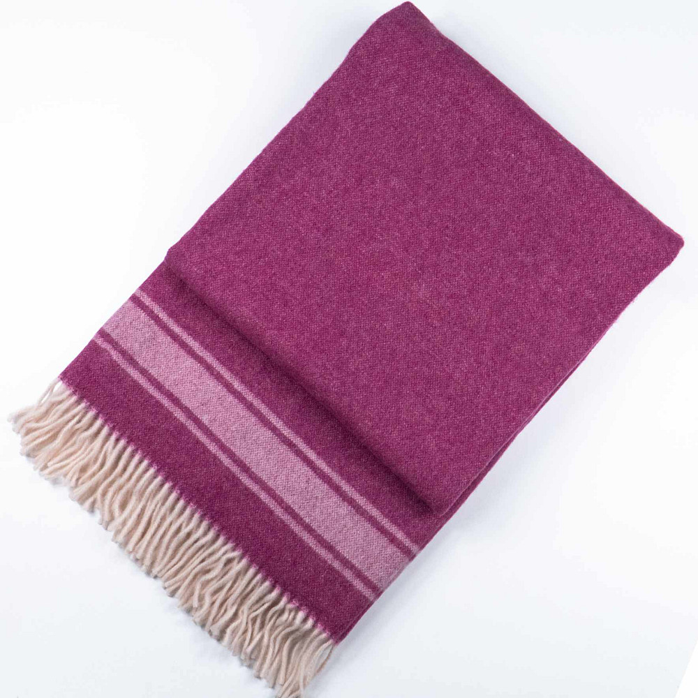 Кашеміровий плед-покривало 140х200см 250г/м2 (Фуксія) Суми - фото 1