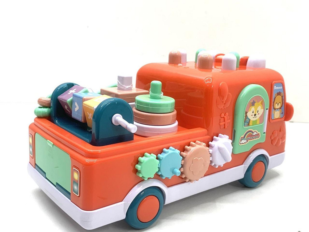 Музичний автобус TK Group українське озвучування казки пісні вірші сортер Червоний (10891) Чернигов - изображение 4