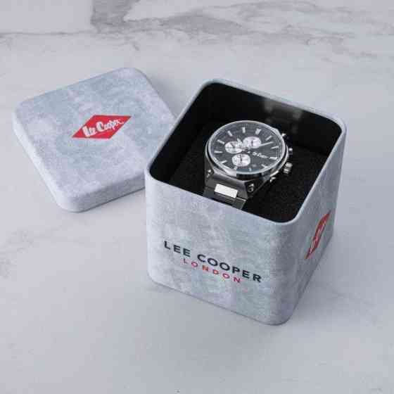 Чоловічий водостійкий наручний годинник Lee Cooper Ice (Сріблястий) Вінниця