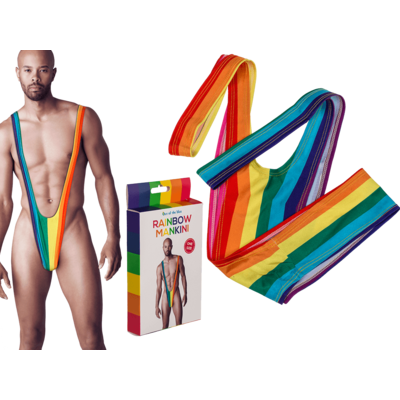 Мужские стринги Rainbow Mankini One Size Sex Aura Киев - изображение 1