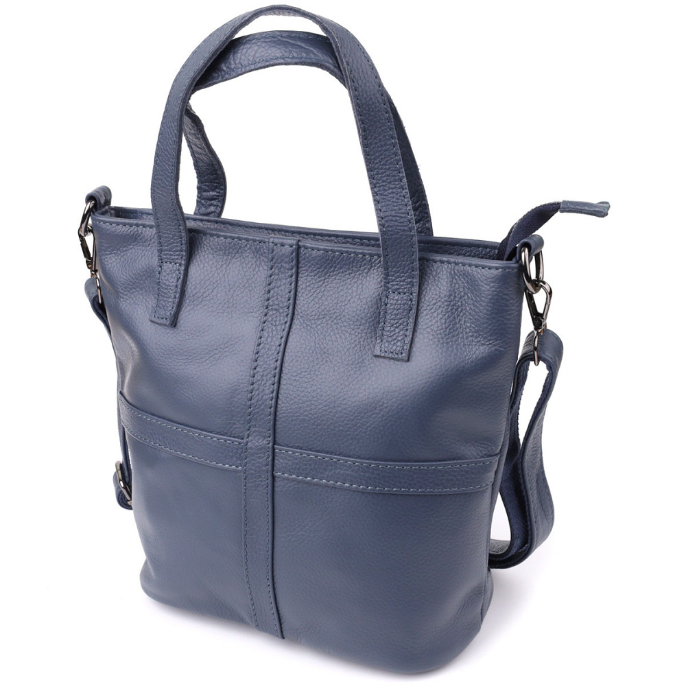 Красивая женская сумка из натуральной кожи Vintage 22995 Синий Киев - изображение 1