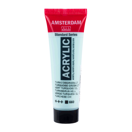 Краска акриловая AMSTERDAM (660) Бирюзовый светлый 20 мл Royal Talens Киев
