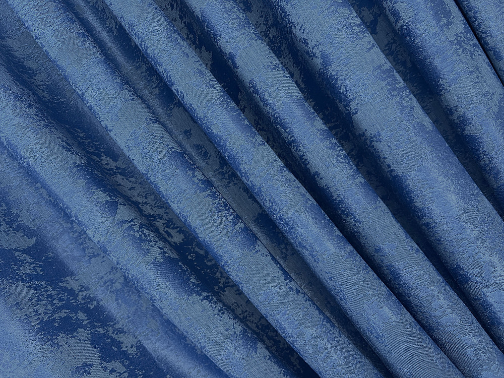 Комплект штор VR-Textil Жакард Мармур 150х270 2шт і Тюль 400х270 1149ш-1529т Синій з білим 71-182/3 Київ - фото 6