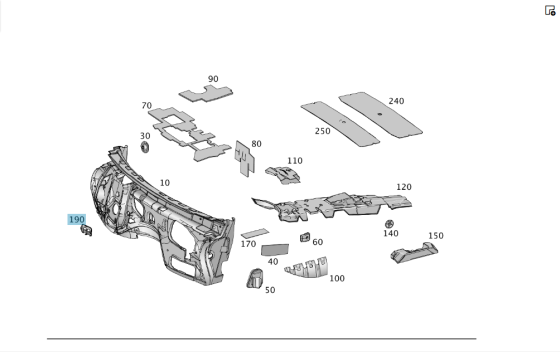 Mercedes-Benz  A1665451047 Утримувач кабелів на кузові ML/GLE W166 GL/GLS X166 GLE Coupe C292 Одесса