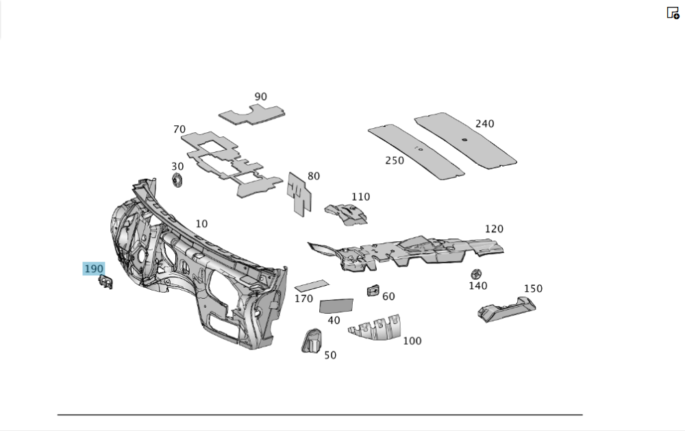 Mercedes-Benz  A1665451047 Утримувач кабелів на кузові ML/GLE W166 GL/GLS X166 GLE Coupe C292 Одесса - изображение 4