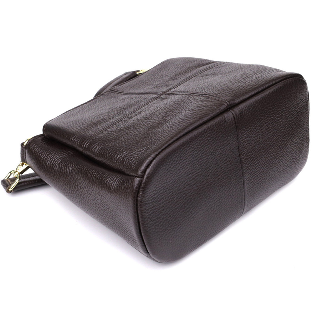 Жіноча сумка з натуральної шкіри зі зручною внутрішньою організацією Vintage 22979 Коричневий Київ - фото 7